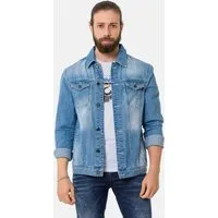 Cipo & Baxx Jeansjacke CJ289 mit Knopfleiste
