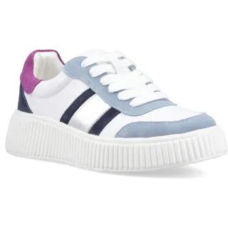 Hush Puppies Holly Wildleder Damen Silber Standard Sneaker