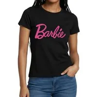 Spreadshirt T-Shirt Barbie Klassisches Logo Frauen T-Shirt (1-tlg) Slim Fit, fällt klein aus