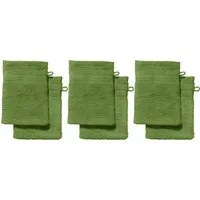 REDBEST Waschhandschuh Waschhandschuh "Chicago" 6er-Pack, Frottier, Walk-Frottier Uni