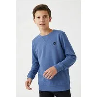 Name It Sweatshirt NKMVIMO für Jungen mit Bündchen und klassischer Form unifarben, casual, regular fit, Baumwollmischung, Rundhals