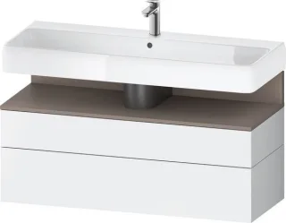Duravit Qatego Waschtischunterbau wandhängend Weiß Matt 1190x470x590 mm - QA4396043180010 QA4396043180010