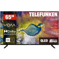 Telefunken D65Q920B2CW QLED-Fernseher (164 cm/65 Zoll, 4K Ultra HD, VIDAA Smart TV, VIDAA Smart TV, HDR Dolby Vision, Triple-Tuner, 6 Monate HD)