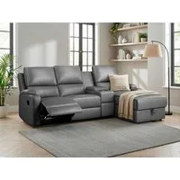 OTTO home Ecksofa NAPORI Multimediasofa, 3er Kinosessel XXL, L-Form, Lederoptik, Kinosofa mit Relaxfunktion, Getränkehalter, Staufach und Staukasten
