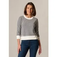 Adrianna Papell Strickpullover Crew Neck Scalloped Sweater Ein alltäglicher, gemütlicher Strickpullover