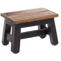 DESIGN DELIGHTS Hocker FUSSHOCKER Monte, 30x21cm(BxH), kleiner Holzhocker aus Altholz, 04 s