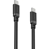 Hama USB-C Ladekabel 2 m schwarz USB-Kabel, USB-C, (200 cm), Schnellladen, 480 Mbit/s, 60 W Leistung, breite Kompatibilität
