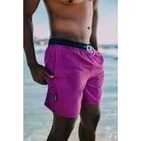 GUGGEN Mountain Badeshorts Badehose Herren Schnelltrocknende Badeshorts kariert Kordelzug Männer mit Kordelzug kariertes Muster Badehose Style6