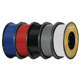 KINGROON PETG 3D Printer Filament 1.75mm 5kg Black/White/Grey/Red/Dark Blue/High Strength Easy to Print Eco-Friendly No