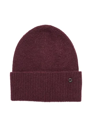 s.Oliver Red Label - Strickmütze mit Umschlag rot - Gr. - ONE SIZE