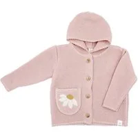 MAXIMO Strickjacke Margariten-Design, weich, warm, mit Knöpfen, mit Kapuze, Baumwolle