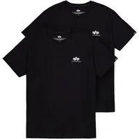Alpha Industries Rundhalsshirt Basic T Small Logo 2 Pack (Set, 2-tlg)