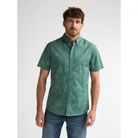 Petrol Industries Langarmhemd Allover-Print-Shirt Scout