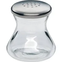 WMF Salzstreuer WAGENFELD EDITION, H 4,5 cm, Glas, Cromargan Edelstahl 18/10, Spülmaschinengeeignet