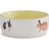 Beeztees Futternapf Kaninchen-Napf Keramik gelb