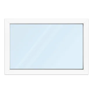 Fenster 120x80 cm, Kunststoff Profil aluplast IDEAL® 4000, Weiß, 1200x800 mm, einteilig festverglast, 2-fach Verglasung, individuell konfigurieren