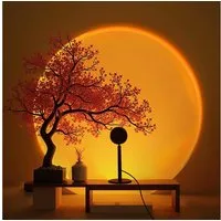 FELIXLEO LED-Sternenhimmel Sunset Lampe, 4 Farben USB LED Projektor mit 180° Drehung