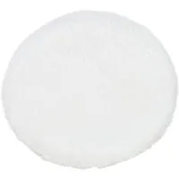 matches21 HOME & HOBBY Fellteppich Rundes kurzflor Deko-Fell Sitzkissen 34 cm in weiß für Stühle, rund, Höhe: 20 mm, Flauschiges Kunstfell als Fell-Teppich Stuhl-Überwurf Sitzauflage