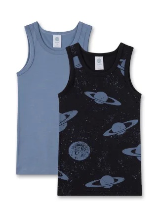 Sanetta - DP Shirt 336801+336803 graphite blue - Gr. - 104