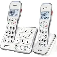 Geemarc AmpliDECT 595-2 Schwerhörigentelefone mit Bildtasten (2 Mobilteile) Seniorentelefon