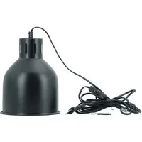 PARUS Pflanzenlampe SAGA, ohne Leuchtmittel, 4 Meter Kabel, Venso EcoSolutions E27 SAGA Lampenschirm Schwarz, LED Pflanzenlampe E2