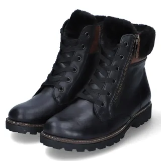 Remonte Winterstiefeletten - Gr. 42 - Schwarz - Glattleder