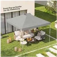 Outsunny Faltpavillon Pavillondach UV50+, mit 0 Seitenteilen, (Set, inkl. Ersatzdach), UV50+, wasserdicht, 8 Abflusslöcher