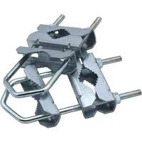 EasyMount SAT-Halterung SET 2x Universal Doppel-Schelle Mastschelle 18-HQ - Masthalterung