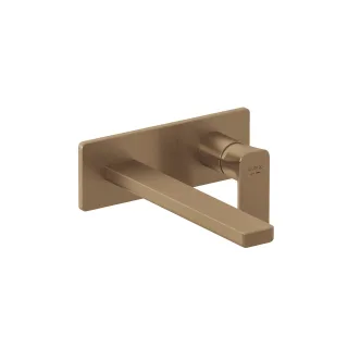 KLUDI-RENON 2-Loch-Wand-Einhandmischer 240 MM Feinbau-Set Brushed Bronze PVD 42245N175
