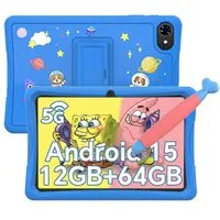 TABWEE 10.1'' Kids Android 64/128GB mit Stylus Tablet (10.1", 64 GB, 5G wifi, Android 15, Google Kids Space, Gemini AI, mit Stift)
