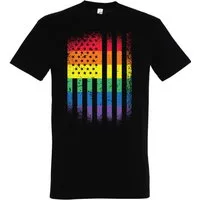 Youth Designz T-Shirt Amerika Flagge Pride Herren Shirt mit Trendigem Frontdruck