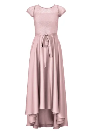 SWING - Abendkleid aus Material-Mix fairy rose - Gr. - 40