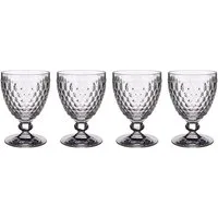 Villeroy & Boch Rotweinglas Boston Rotweinglas Klar, 4 Stück, 4-tlg., Glas, Kristallglas, spülmaschinenfest, Made in Germany