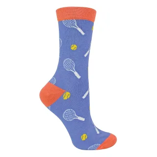 Damen Novelty Bambus-Socken mit Tennis-Schlägerdesign