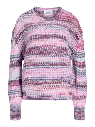 JJXX - JXSIMONE SPACE DYE CREW NECK KNIT SN Purple Rose - Gr. - XL