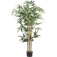 Kunstbaum Bambus Bambus, Creativ green, Höhe 130 cm, mit echten Bambusstäben