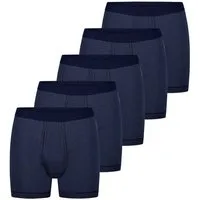 ESGE - Die Wäsche-Macher Retro Boxer 5er Pack - Feinripp Ringel (Spar-Set, 5-St) Retro Short / Pant - Baumwolle - mit Eingriff