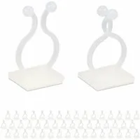 relaxdays Gartenpflege-Set Pflanzenclips selbstklebend im 240er Set
