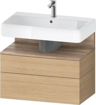Duravit Qatego Waschtischunterbau wandhängend Natur Eiche Matt 790x470x590 mm - QA4394055300000 QA4394055300000