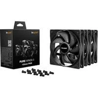 Pure Wings 3 120mm PWM 3-Pack, Gehäuselüfter schwarz, 3er-Pack, 120 mm