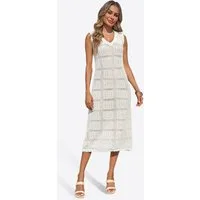 Imily Bela Midikleid Damen Boho Urlaubs Tankkleider (Packung, 1-tlg., 1per-Pack) gehäkelt