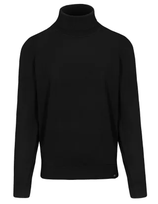 COMMANDER Finest Clothing - Rollneck Pullover, uni black - Gr. - XL