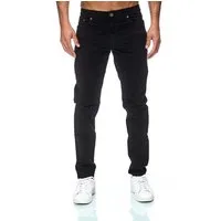 iKENNAS 5-Pocket-Jeans Herren Jeans Hose Regular Slim Denim