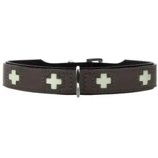 Hunter Hundehalsband swiss glow grau S