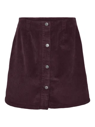 VERO MODA - VMETTA HR SHORT CORD SKATER SKIRT NOOS Winetasting - Gr. - XS