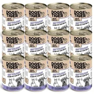 Dogs'n Tiger Sattelfest Pferd & Kartoffel 12x400 g