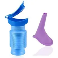 FELIXLEO Urinal Urinella für Frauen 750ml Silikon Urintrichter Damen Urinal Camping