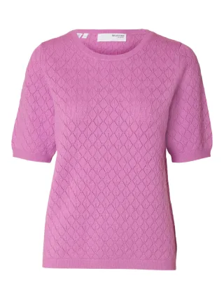 selected men - Strickpullover - Slfhelen pink - Gr. - XS