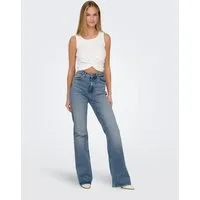 ONLY Bootcut-Jeans ONLJUICY HW FLARED DNM DOT023 NOOS Baumwollmischung, bootcut fit, high waist