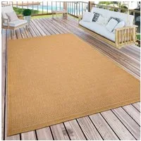 Paco Home Teppich Timber 125, rechteckig, Höhe: 4 mm, Flachgewebe, Sisal Optik, auch als Läufer, In- und Outdoor geeignet